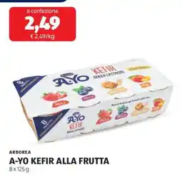 ALDI A-YO KEFIR ALLA FRUTTA offerta