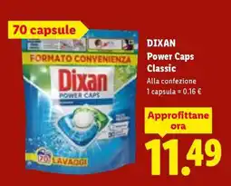 Lidl DIXAN Power Caps Classic offerta