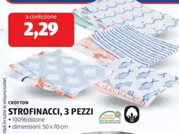 ALDI CROFTON STROFINACCI, 3 PEZZI offerta