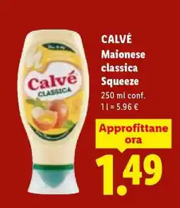 Lidl CALVÉ Maionese classica Squeeze offerta