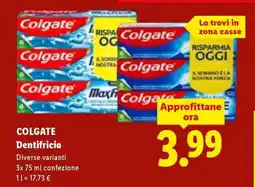 Lidl Colgate Dentifricio offerta
