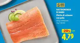 Lidl Filetto di salmone con pelle offerta