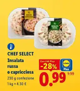 Lidl Chef Select Insalata Russa o Capricciosa offerta