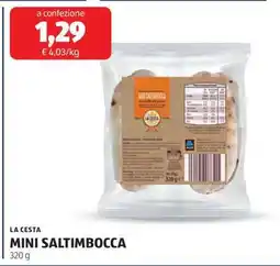 ALDI LA CESTA MINI SALTIMBOCCA offerta