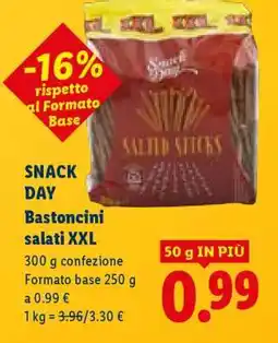 Lidl SNACK DAY Bastoncini salati XXL offerta