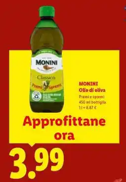 Lidl MONINI Olio di oliva offerta