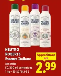 Lidl NEUTRO ROBERTS ESSENZE ITALIANE offerta