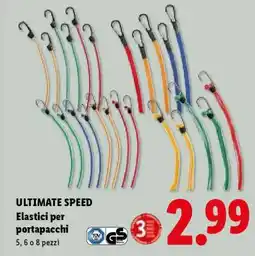 Lidl ULTIMATE SPEED Elastici per portapacchi offerta