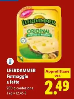 Lidl LEERDAMMER Formaggio a fette offerta