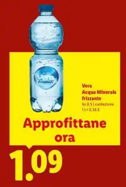 Lidl VERA Acqua Minerale Frizzante offerta