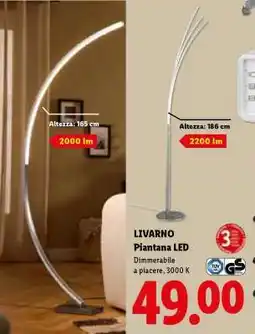 Lidl Livarno Piantana LED offerta