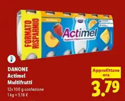 Lidl DANONE Actimel Multifrutti offerta