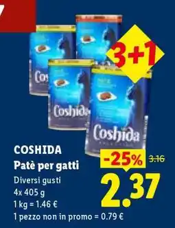 Lidl Coshida Patè per gatti offerta