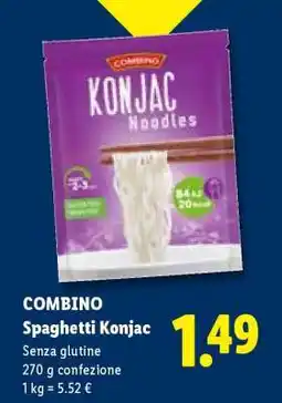 Lidl Combino Spaghetti Konjac offerta