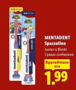 Lidl Mentadent Spazzolino offerta