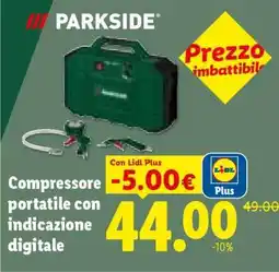 Lidl Compressore portatile con indicazione digitale offerta