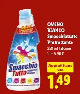 Lidl OMINO BIANCO Smacchiatutto Prettrattante offerta