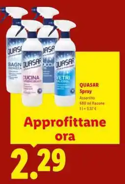 Lidl Quasar Spray offerta
