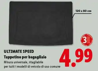 Lidl ULTIMATE SPEED Tappetino per bagagliaio offerta