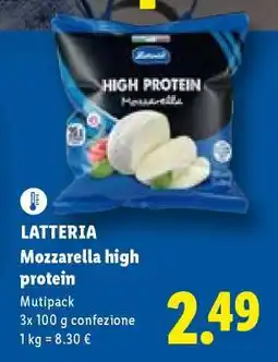 Lidl LATTERIA Mozzarella high protein offerta