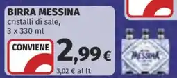 Ipercoop Birra Messina offerta