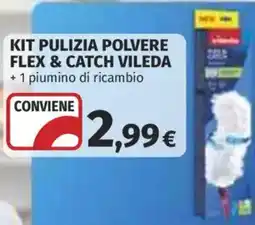 Ipercoop Kit pulizia polvere flex & catch Vileda offerta