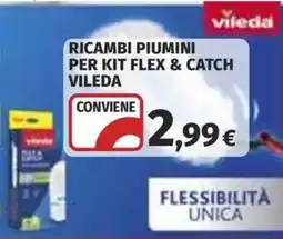 Ipercoop Ricambi piumini per kit flex & catch Vileda offerta