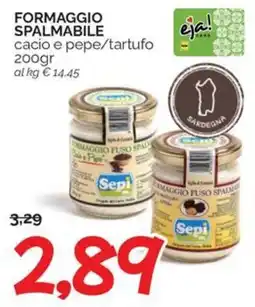 Hardis Formaggio spalmabile cacio e pepe/tartufo offerta