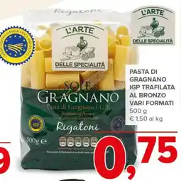 Todis L'arte delle specialita pasta di gragnano igp trafilata al bronzo offerta