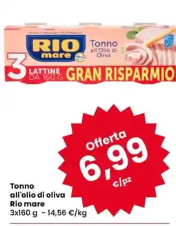 Despar Tonno all'olio di oliva Rio mare offerta