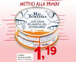 Todis Tonno in olio di semi offerta