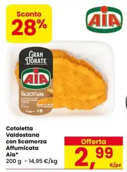 Despar Cotoletta valdostana con scamorza affumicata Aia offerta