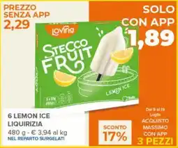 Todis 6 Lemon ice liquirizia offerta