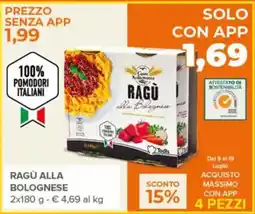 Todis Ragù alla bolognese offerta