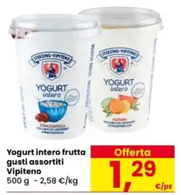 Despar Yogurt intero frutta Vipiteno offerta
