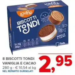 Todis Loving 8 biscotti tondi vaniglia e cacao offerta