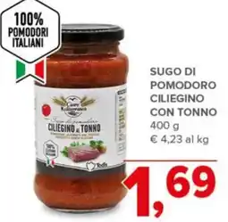 Todis Sugo di pomodoro ciliegino con tonno offerta