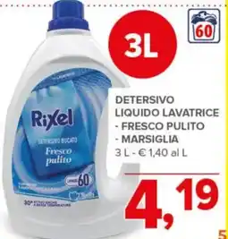 Todis Rixel detersivo liquido lavatrice offerta
