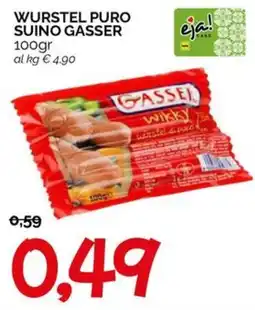 Hardis WURSTEL PURO SUININO GASSER offerta