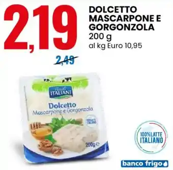 Dolcetto Mascarpone e Gorgonzola