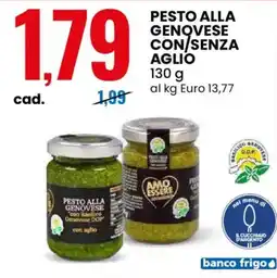 Eurospin Amo essere pesto alla genovese con/senza aglio offerta