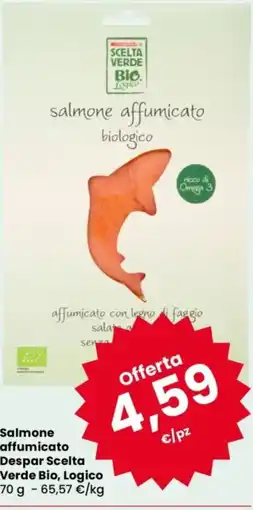 Despar Salmone affumicato Scelta Verde Bio, Logico offerta