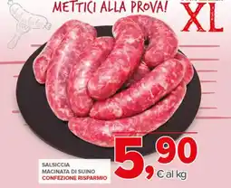 Todis Salsiccia macinata di suino offerta