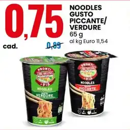 Eurospin Noodles gusto piccante/verdure offerta