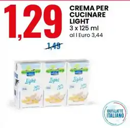 Eurospin Crema per cucinare light offerta