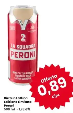 Despar Birra in Lattina Edizione Limitata Peroni offerta
