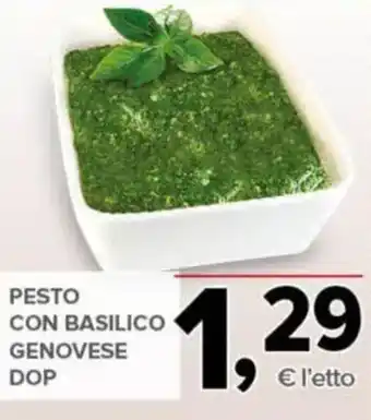 Pesto con basilico genovese dop