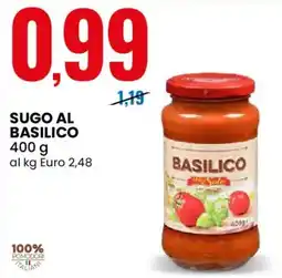Eurospin Sugo al Basilico offerta