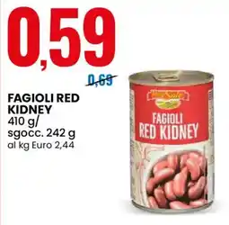 Eurospin Delizie dal sole fagioli red kidney offerta