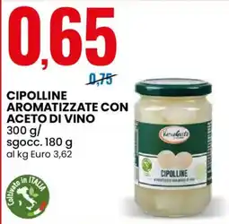 Eurospin Cipolline Aromatizzate con Aceto di Vino offerta